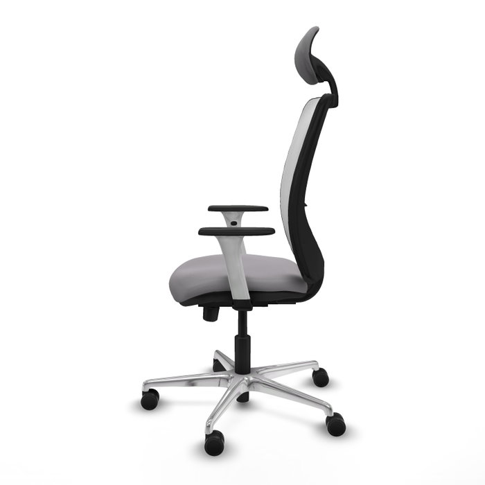 PIQUERAS Y CRESPO Silla de oficina Zulema con mecanismo Sincro/Traslack, Gris y Blanco PIQUERAS Y CRESPO Silla de oficina Zulema con mecanismo Sincro/Traslack, Gris y Blanco