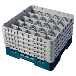 CAMBRO Cesta de lavado 25 comp. 5 alturas Cerceta