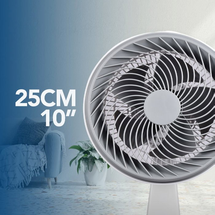 Daewoo - Ventilador de sobremesa High Speed de 25 cm (10 pulgadas) y 80W - Modelo DSF-250