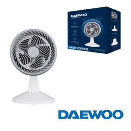 Daewoo - Ventilador de sobremesa High Speed de 25 cm (10 pulgadas) y 80W - Modelo DSF-250