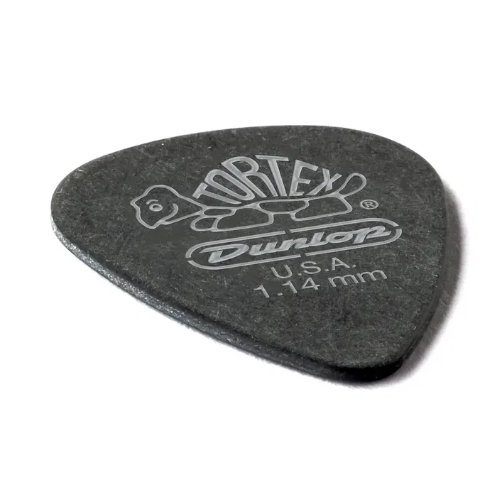 Dunlop Púas Tortex Pitch Black Standard 1,14 mm (Pack de 12) Dunlop Púas Tortex Pitch Black Standard 1,14 mm (Pack de 12)