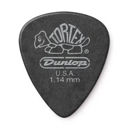 Dunlop Púas Tortex Pitch Black Standard 1,14 mm (Pack de 12)
