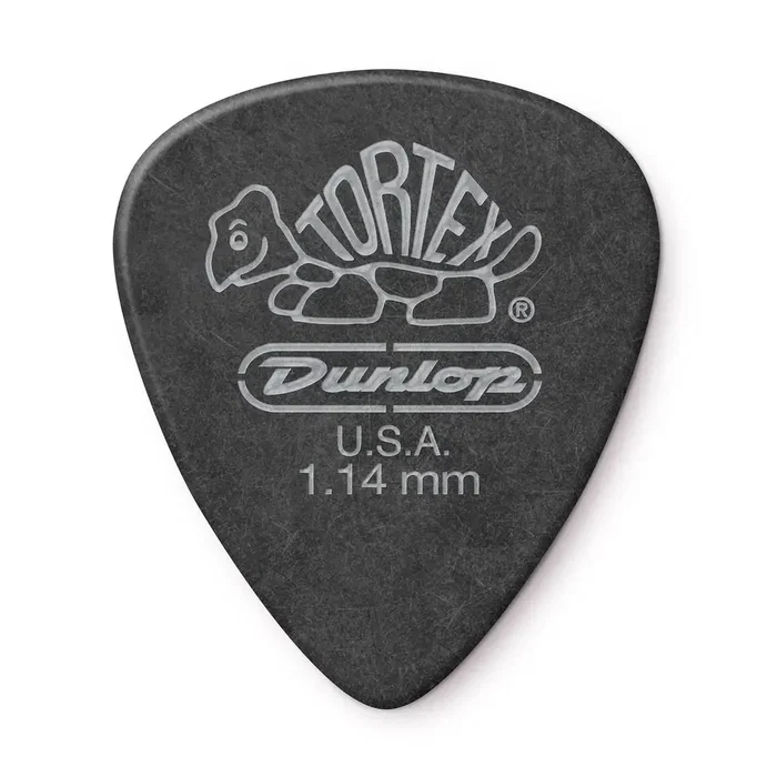 Dunlop Púas Tortex Pitch Black Standard 1,14 mm (Pack de 12) Dunlop Púas Tortex Pitch Black Standard 1,14 mm (Pack de 12)