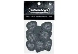 Dunlop Pack 12 Unidades Tortex Std Pitch Black Púas Guitarra 1,14Mm