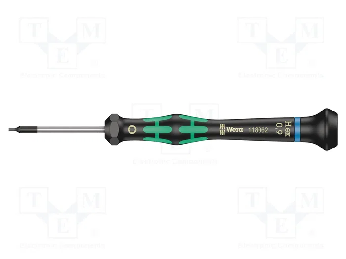 WERA Destornillador de precisión Allen HEX 0,9mm WERA Destornillador de precisión Allen HEX 0,9mm