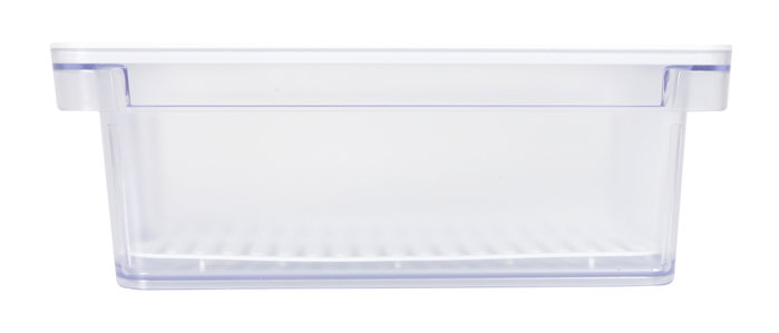Inde Caja Multiusos Transparente con Escurridor, Pack de 6 Unidades
