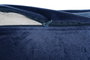DKD Home Decor Cojin Shabby Azul Floral Poliester Velvet 50 x 10 x 30 cm
