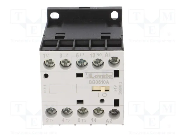 LOVATO ELECTRIC Contactor BG 3-polar 6A 24VAC