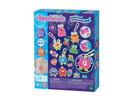 Epoch - Aquaheads Set Monstruos Locos para crear llaveros, juego en español/portugués con más de 700 abalorios