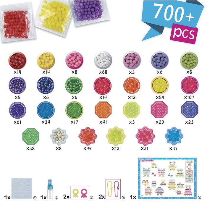 Aquabeads Set Monstruos Locos 35144 - Juego de 700 Cuentas para Manualidades, Creaciones y Llaveros Aquabeads Set Monstruos Locos 35144 - Juego de 700 Cuentas para Manualidades, Creaciones y Llaveros
