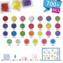 Aquabeads Set Monstruos Locos 35144 - Juego de 700 Cuentas para Manualidades, Creaciones y Llaveros