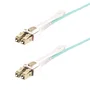 Startech Cable de fibra óptica OM4 LC/UPC a LC/UPC de 10m, 50/125µm, Color aguamarina
