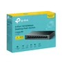 TP-Link Switch LiteWave LS109P 9 Puertos Fast Ethernet 10/100, No Gestionado, 8 Puertos PoE+ (30W), Negro, Montaje en Sobremesa o Pared