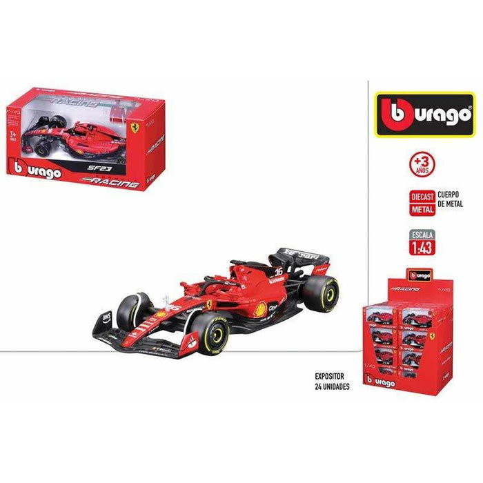 Color Baby Coche Metal Ferrari F1 Racing SF 23 Carlos Sainz escala 1:43