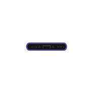 Terratec P50 Pocket - Powerbank Portátil 5000 mAh Polímero de Litio 2.1A con 2 Puertos (USB y USB-C) - Color Púrpura