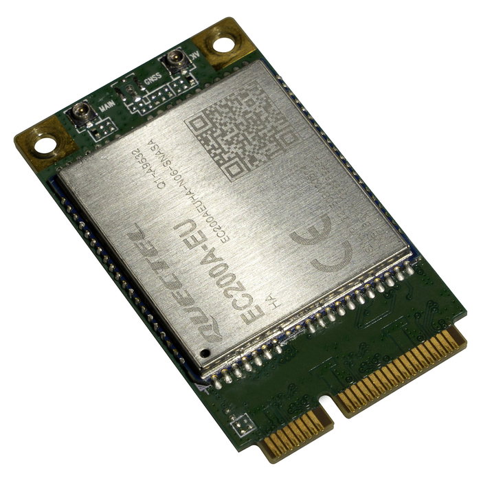 MikroTik R11eL-EC200A-EU Tarjeta 3G/4G Interna Mini PCI Express con soporte para bandas 700-2600 MHz, color Verde