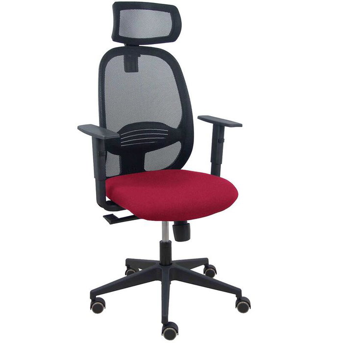 PIQUERAS Y CRESPO Silla de oficina Cilanco, Mecanismo Sincro, Granate y Negro PIQUERAS Y CRESPO Silla de oficina Cilanco, Mecanismo Sincro, Granate y Negro