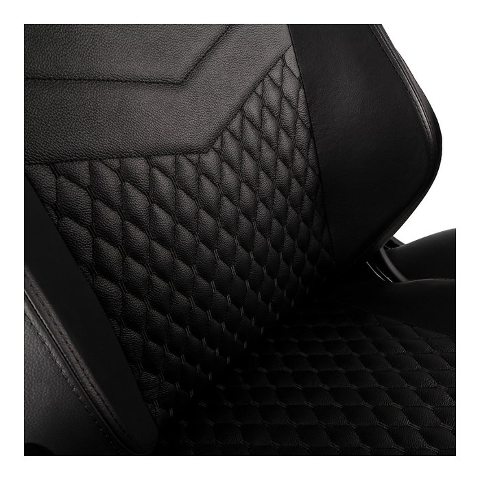 Noblechairs HERO Echtleder Gaming Stuhl - schwarz/schwarz