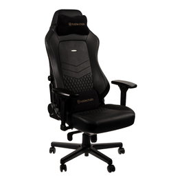 Noblechairs HERO Echtleder Gaming Stuhl - schwarz/schwarz
