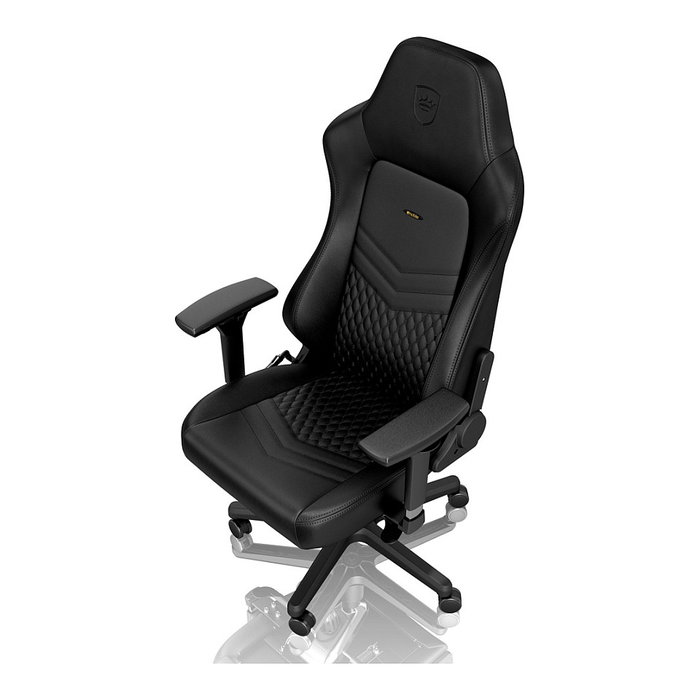 Noblechairs HERO Echtleder Gaming Stuhl - schwarz/schwarz