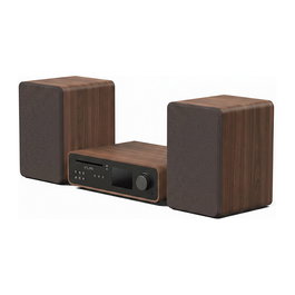 PURE Microcadena Pure Classic Stereo, WiFi, Bluetooth 5.2, DAB/DAB+/FM, Reproductor CD, 50W, Altavoces 2 vías, Negro/Nuez