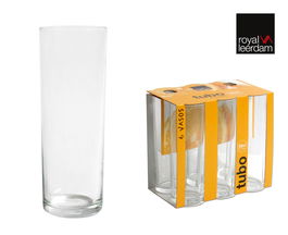 Royal Leerdam Set 6 Vasos Tubo 32 Cl "Orange" Ø6x16.5cm (4 Cajas)