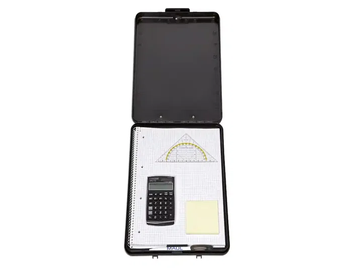 Maul Portanotas A4 Polipropileno con Caja de Almacenamiento, Negro Maul Portanotas A4 Polipropileno con Caja de Almacenamiento, Negro