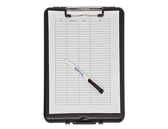 Maul Portanotas A4 con Caja de Almacenamiento Negro