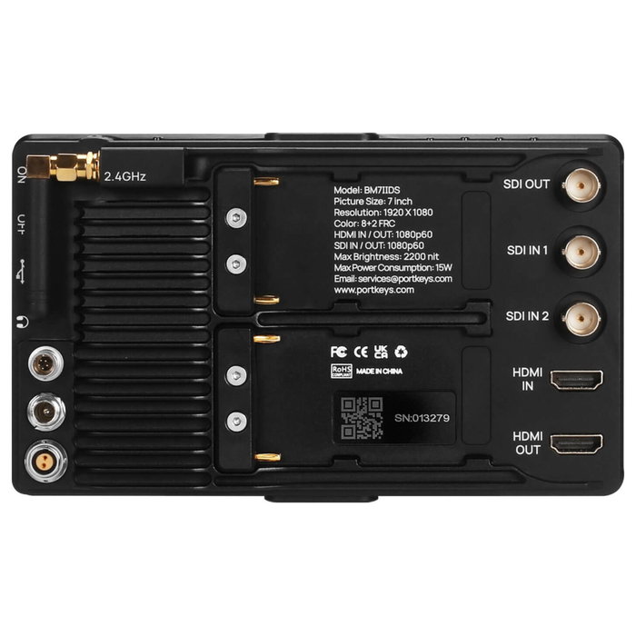 Portkeys BM7 II DS Monitor de Control de Cámara Inalámbrico de 7 Pulgadas