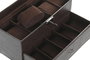 DKD Home Decor Joyero Tradicional Marron Croco 27.5 x 11 x 15 cm