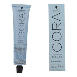 Schwarzkopf Igora Royal Highlifts 12-91 - Tinte Profesional Rubio Ultra Claro Ceniza 60 ml para Mecas