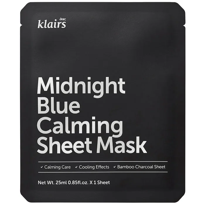Klairs Midnight Blue Calming Sheet Mask 25 ml Klairs Midnight Blue Calming Sheet Mask 25 ml