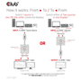 Club 3D CSV-1384 Conmutador HDMI 2 en 1 Bidireccional 8K60Hz/4K120Hz