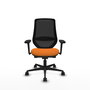 PIQUERAS Y CRESPO Silla de oficina Mardos Naranja y Negro