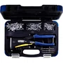 Rapid Alicates de remachado RP40 MULTI Kit con 5x50 remaches y 3 taladros