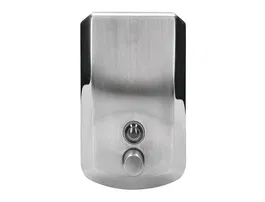 Q-connect Dispensador de Jabón Manual 800 ml Acero Inoxidable 115x56x179mm