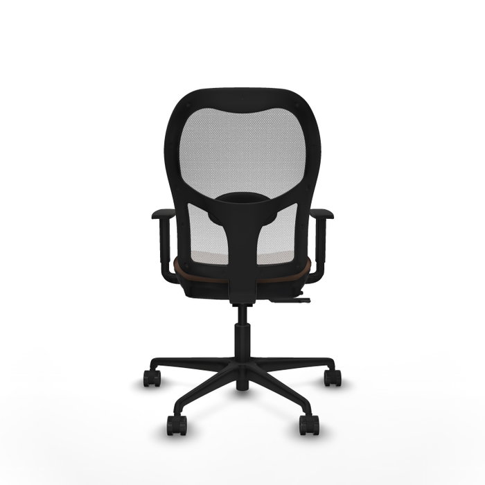 PIQUERAS Y CRESPO Silla de oficina Jorquera con mecanismo Sincro/Traslack, Marrón y Blanco PIQUERAS Y CRESPO Silla de oficina Jorquera con mecanismo Sincro/Traslack, Marrón y Blanco