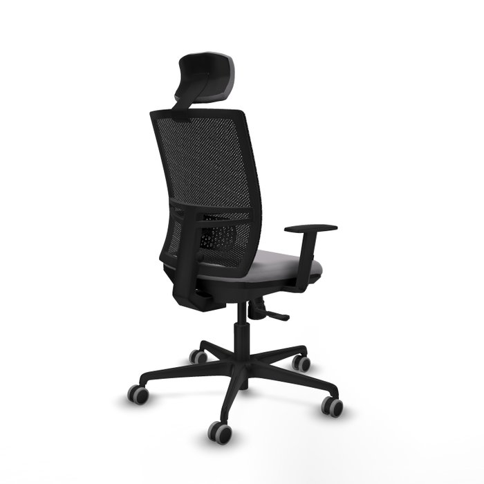 PIQUERAS Y CRESPO Silla de oficina Yunquera con Mecanismo Sincro Gris y Negro