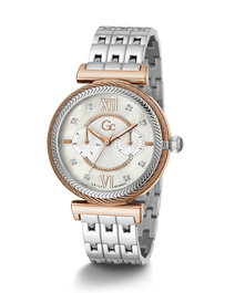GC Reloj Starlight Y76001L1MF con caja rosa y correa gris