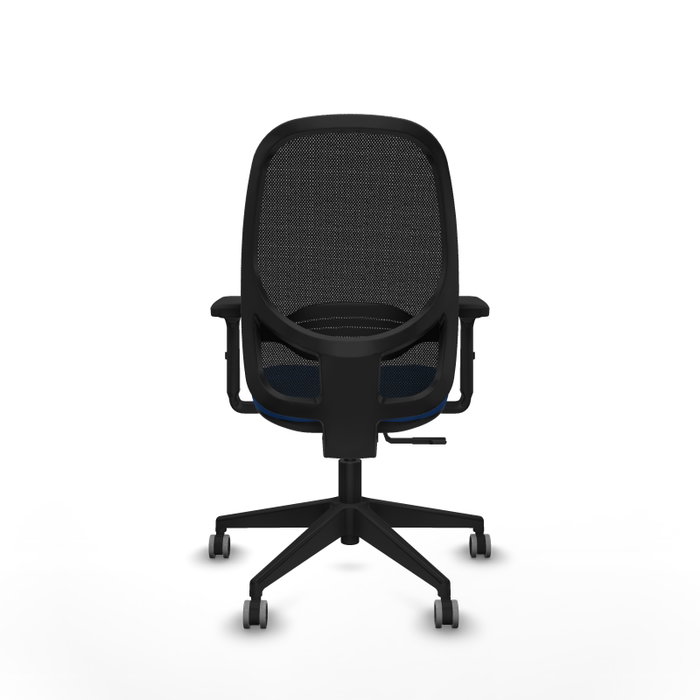 PIQUERAS Y CRESPO Silla de oficina Cilanco con mecanismo Sincro, Azul y Negro