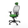PIQUERAS Y CRESPO Silla de oficina Jorquera Verde y Blanca