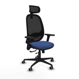 PIQUERAS Y CRESPO Silla de oficina Cilanco Azul marino/Negro