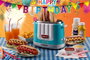 Ariete 206/01 Máquina para Hot Dog Party Time, Automática, Caliente, Capacidad 2 Bollos, Color Azul