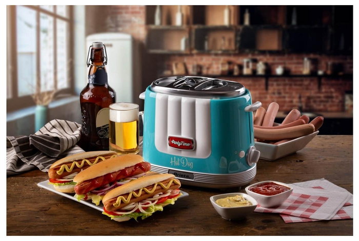 Ariete Máquina de Hot Dog Party Time Azul Ariete Máquina de Hot Dog Party Time Azul