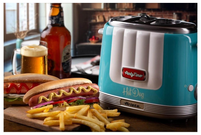 Ariete Máquina de Hot Dog Party Time Azul Ariete Máquina de Hot Dog Party Time Azul