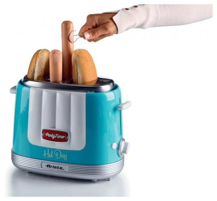 Ariete Máquina de Hot Dog Party Time Azul Ariete Máquina de Hot Dog Party Time Azul