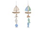 DKD Home Decor Decoración Colgante Albasia 15x3,5x55 Surtido de 2