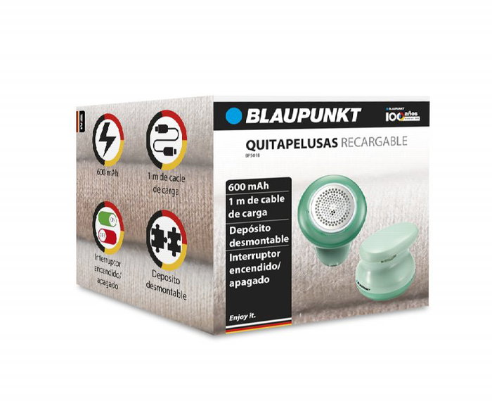 BLAUPUNKT Quitapelusas recargable - Retirador de pelusa eléctrico y portátil para ropa, sofás y textiles
