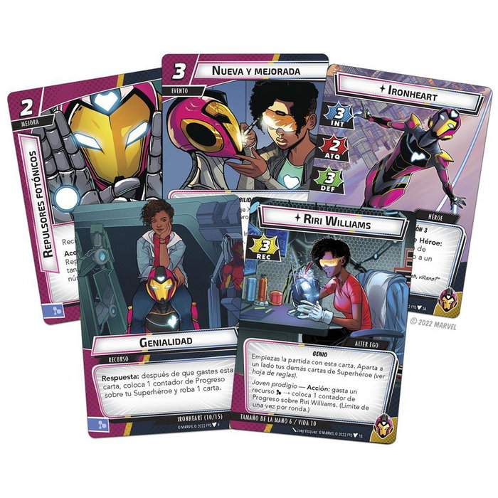 Fantasy Flight Games Marvel Champions Ironheart Pack de Héroe Juego de Cartas Español
