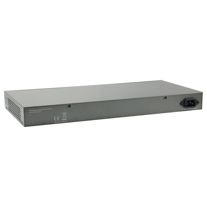 LevelOne Switch GEP-2651 Gestionado L3 24 Puertos Gigabit PoE+ 185W 2 SFP Montaje Rack 19"
